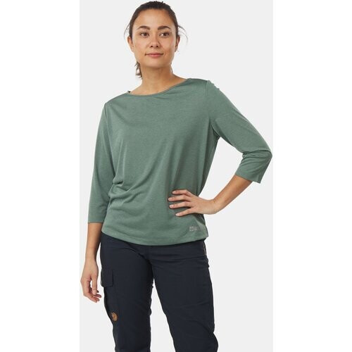 Jack Wolfskin Pack & Go 3/4 Tee Dames Middengroen Tweedehands