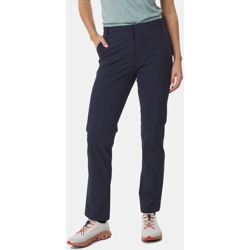 Jack Wolfskin Pack & Go Pant Softshell Broek Dames Donkerblauw Tweedehands