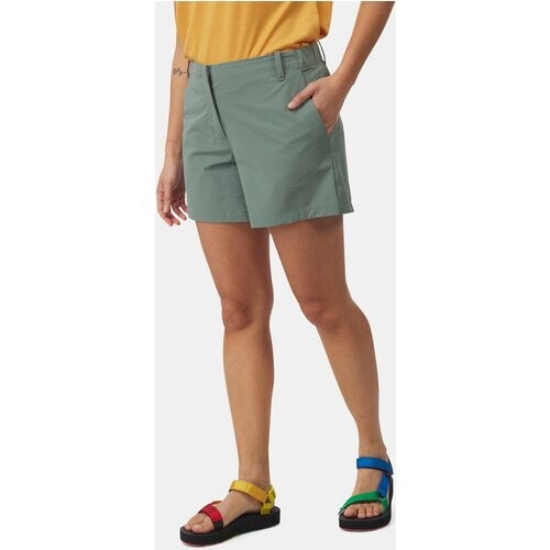 Jack Wolfskin Pack & Go Shorts Korte Broek Dames Groen Tweedehands