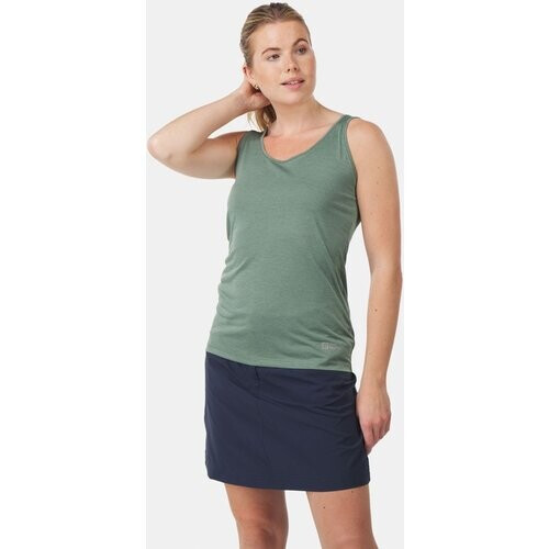 Jack Wolfskin Pack & Go Tank Top Hemd Dames Middengroen Tweedehands
