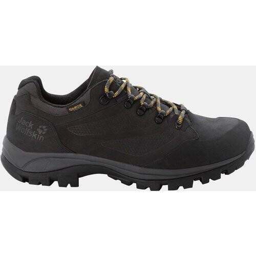 Jack Wolfskin Rebellion Texapore Low Wandelschoen Zwart/Geel Tweedehands