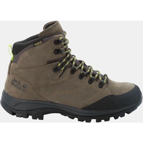 Jack Wolfskin Rebellion Texapore Mid Wandelschoen Middenkaki/Zwart Tweedehands