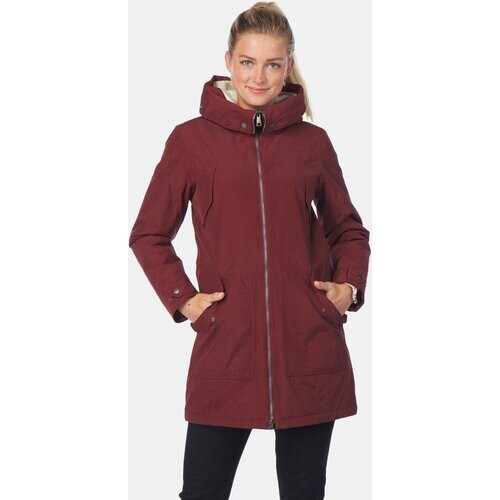 Jack Wolfskin Rocky Point Parka Dames Bordeaux / Kastanjebruin Tweedehands