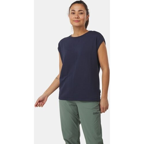 Jack Wolfskin Sommerwald T-shirt Dames Donkerblauw Tweedehands