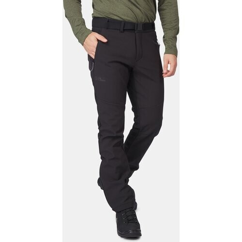 Jack Wolfskin Stollberg Gevoerde Softshell Broek Zwart Tweedehands