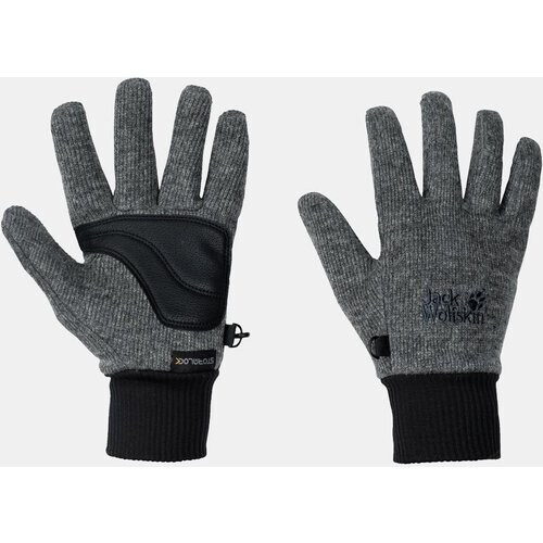 Jack Wolfskin Stormlock knit handschoen Donkergrijs Tweedehands