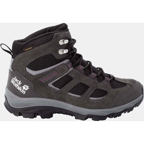 Jack Wolfskin Vojo 3 Texapore Mid Wandelschoenen Dames Middengrijs/Paars Tweedehands