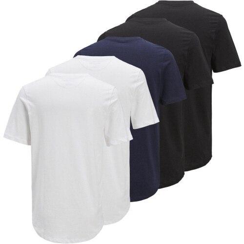 JACK&JONES JPRBLABRODY TEE SS CREW NECK - Heren T-shirt O-hals Korte mouwen Regular fit - (5-pack) Tweedehands