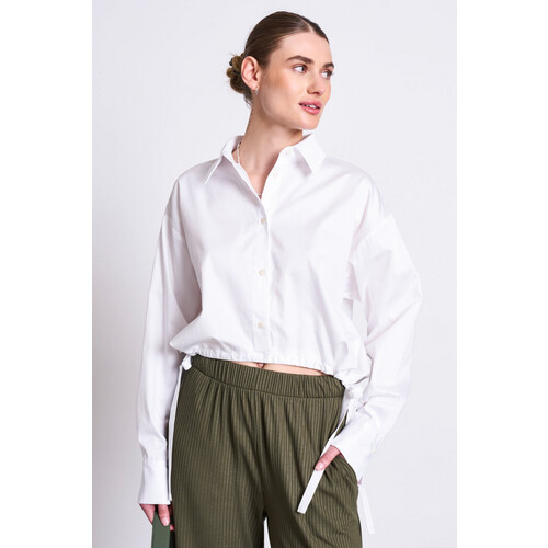 JAN N JUNE dames vegan Blouse Isted Wit Tweedehands