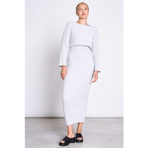 JAN 'N JUNE dames vegan Cropped Trui Kames Cloud Tweedehands