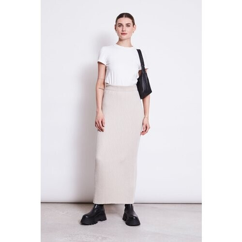 JAN 'N JUNE dames vegan Gebreide Rok Ebba Ivoor Tweedehands