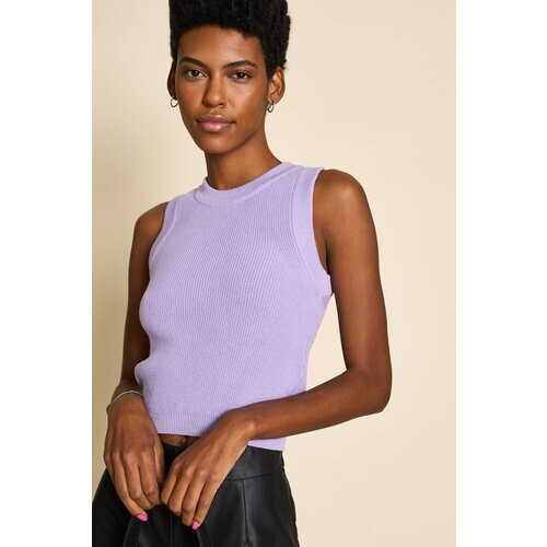 JAN 'N JUNE dames vegan Gebreide Top Garda Lavendel Paars Tweedehands