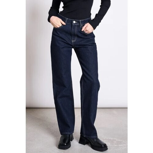 JAN N JUNE dames vegan Jeans High Waist Vilca Donkerblauw Tweedehands