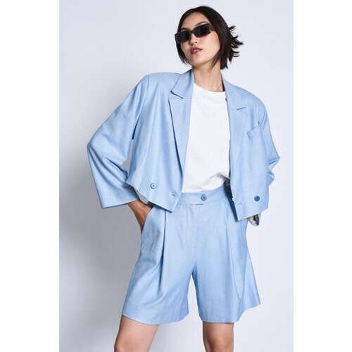 JAN 'N JUNE dames vegan Korte Broek Benita Licht Denim Blauw Tweedehands