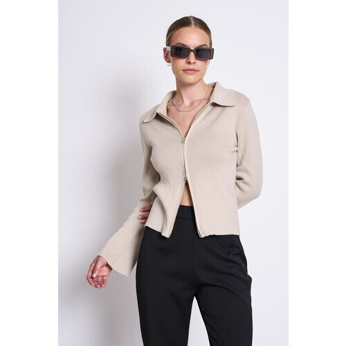 JAN 'N JUNE dames vegan Ritsvest Tyrie Ivoor Tweedehands