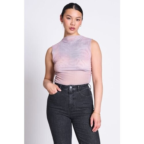 JAN 'N JUNE dames vegan Top Met Ruches Laguna Aurora-Print Tweedehands