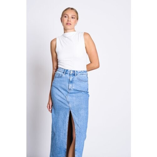 JAN 'N JUNE dames vegan Top Met Ruches Rafo Wit Tweedehands