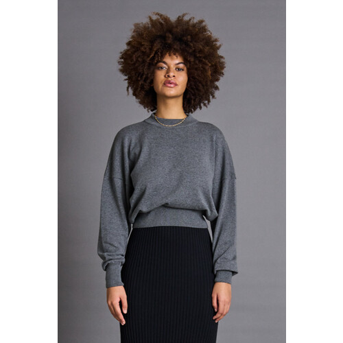 JAN 'N JUNE dames vegan Trui Yin Donkergrijs Tweedehands