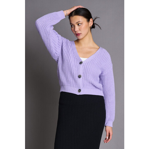 JAN 'N JUNE dames vegan Vest Lena Lavendel Paars Tweedehands