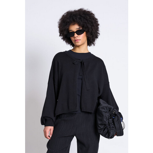 JAN N JUNE dames vegan Vest Zea Zwart Tweedehands