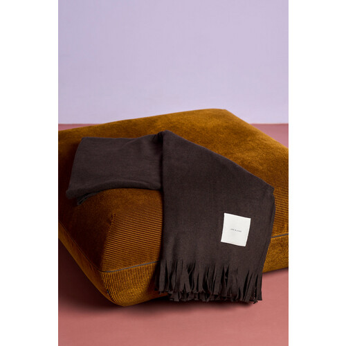 JAN 'N JUNE unisex vegan Fleecedeken Mocca Bruin Tweedehands