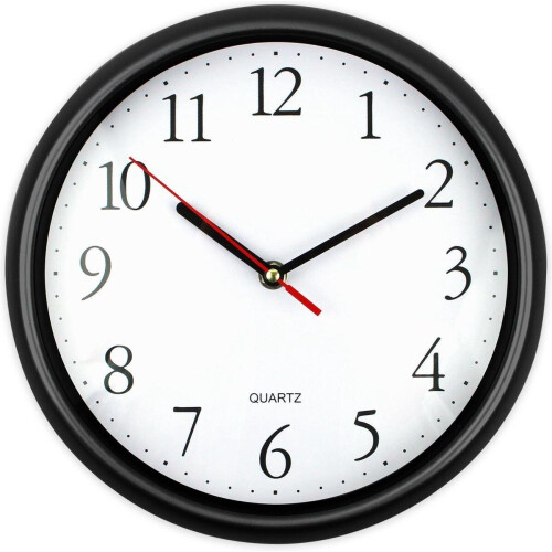 JAP Clocks AC61 - Ronde wandklok - Ø27 cm - Zwart