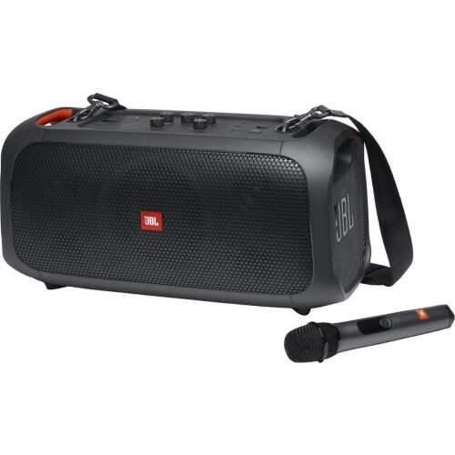 JBL PartyBox On The Go - Draadloze Bluetooth speaker met lichtshow en microfoon - Zwart Tweedehands