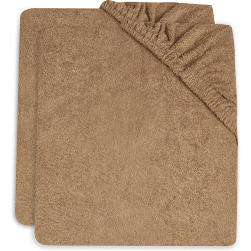 Jollein Aankleedkussenhoes Badstof 50x70cm - Zacht en comfortabel - Biscuit (2 stuks) Tweedehands