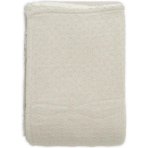 Jollein Ledikant Deken Teddy 100x150cm - Bliss Knit - Nougat