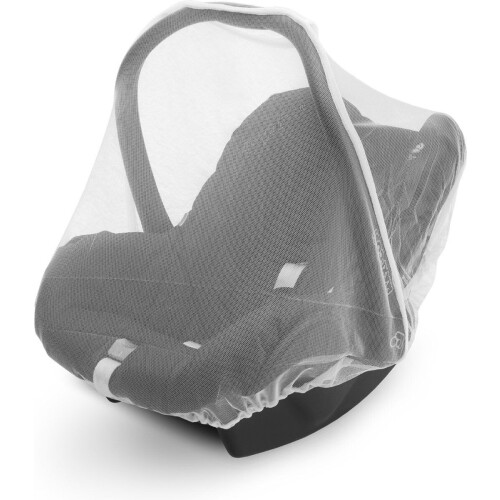 Jollein Muskietnet - Muskietennetje voor autostoel 0-9mnd - 100% polyester - Wit