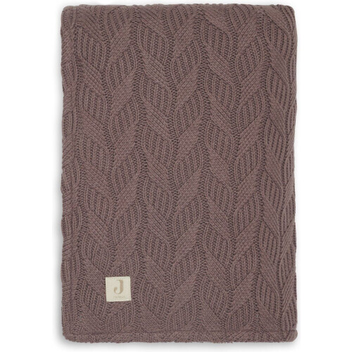 Jollein Spring Knit - Baby Deken Wieg 75x100cm - Fleece teddyvoering - Chestnut Tweedehands