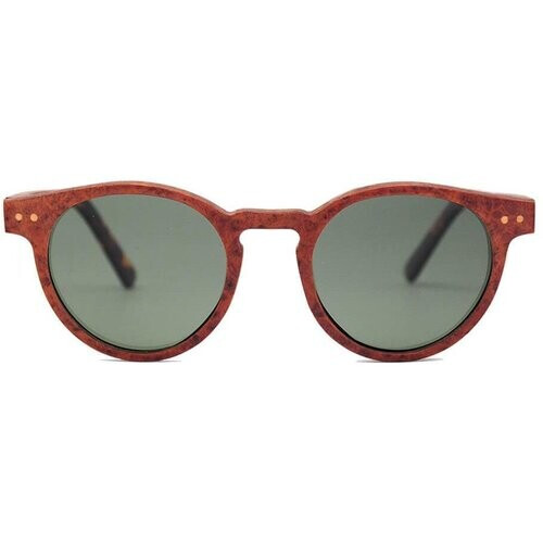 Joplins Sunglasses dames vegan Zonnebril Stinson Rood Hout Tweedehands