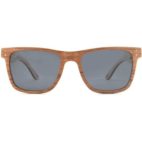 Joplins Sunglasses mannen vegan Houten Fineer Zonnebril Benja Teak Tweedehands