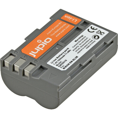 Jupio CNI0010 - Accu EN-EL3E 1600mAh - Grijs