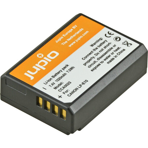Jupio LP-E10 - Accu Li-Ion 1020mAh - Zwart