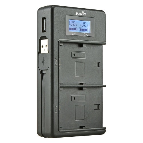 Jupio USB Duo Charger LCD voor Nikon EN-EL25 - Tweede (buiten)kans