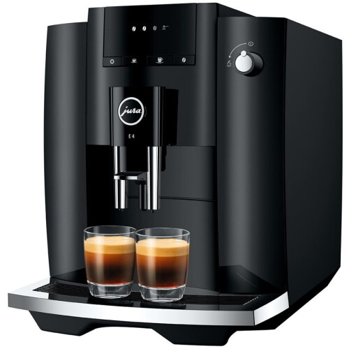 JURA E4 (EA) - Volautomatische espressomachine - Professionele Aroma-molen - Piano Black