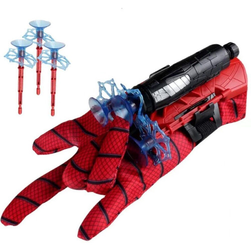 JUST23 Web Shooter - Spiderman Speelgoed handschoen - Launcher - Incl. 3 pijlen