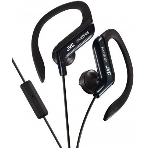 JVC HA-EBR25 - In-ear sporthoofdtelefoon - 1-knops afstandsbediening en microfoon - Zwart Tweedehands