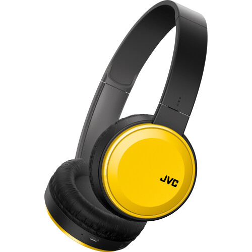 JVC HA-S30BT - On-Ear hoofdtelefoon - Draadloos Bluetooth 3.0 - Bass Boost - Geel Zwart Tweedehands