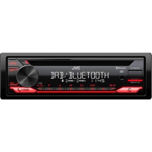 JVC KD-DB622BT - 1-DIN CD/USB autoradio - DAB+ Bluetooth - VA LCD display Tweedehands