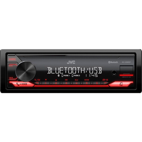 JVC KD-X282BT - Digitale Media Receiver - Bluetooth DAB+ - Rood Tweedehands
