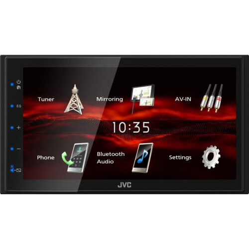 JVC KW-M180DBT - 2 DIN multimedia autoradio - DAB+ Bluetooth - Zwart Tweedehands