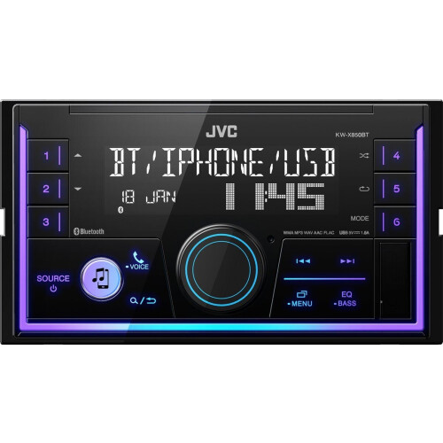JVC KW-X850BT - 2DIN Autoradio - Bluetooth® DTA 13-band EQ - Zwart Tweedehands