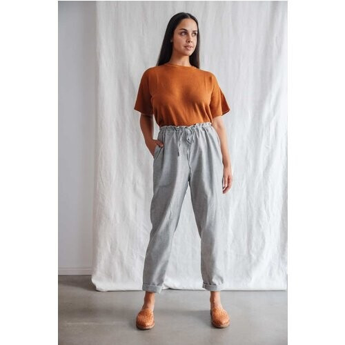 Jyoti Fair Works dames vegan Broek Kaveri Lichtgrijs Tweedehands