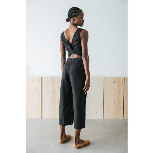 Jyoti Fair Works dames vegan Jumpsuit Anusha Zwart Tweedehands