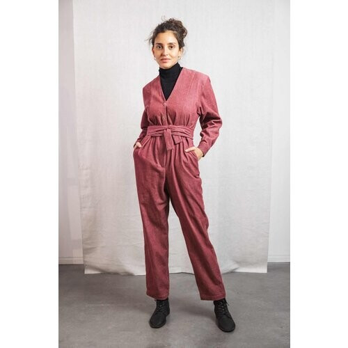 Jyoti Fair Works dames vegan Jumpsuit Keerthi Dusty Rose Tweedehands