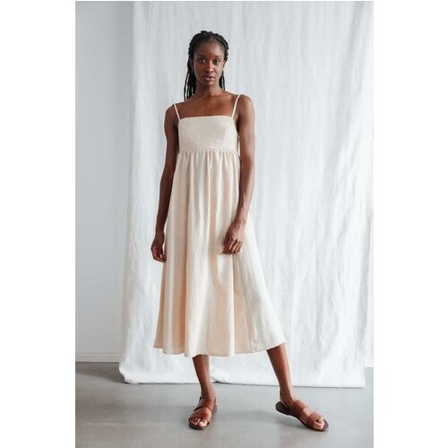 Jyoti Fair Works dames vegan Jurk Saranya Zand Tweedehands