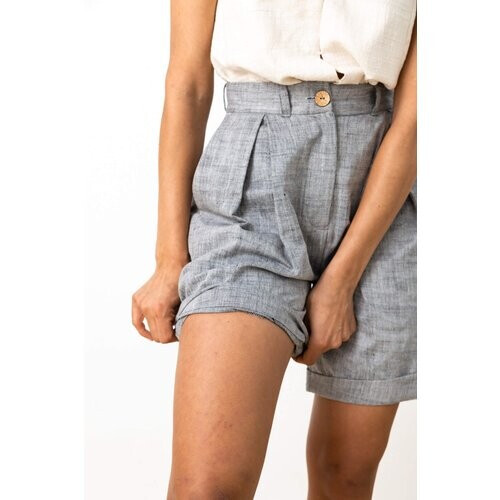 Jyoti Fair Works dames vegan Shorts Dosti Lichtgrijs Tweedehands