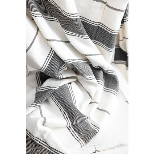 Jyoti Fair Works unisex vegan Deken Suhany Zwart Wit Tweedehands